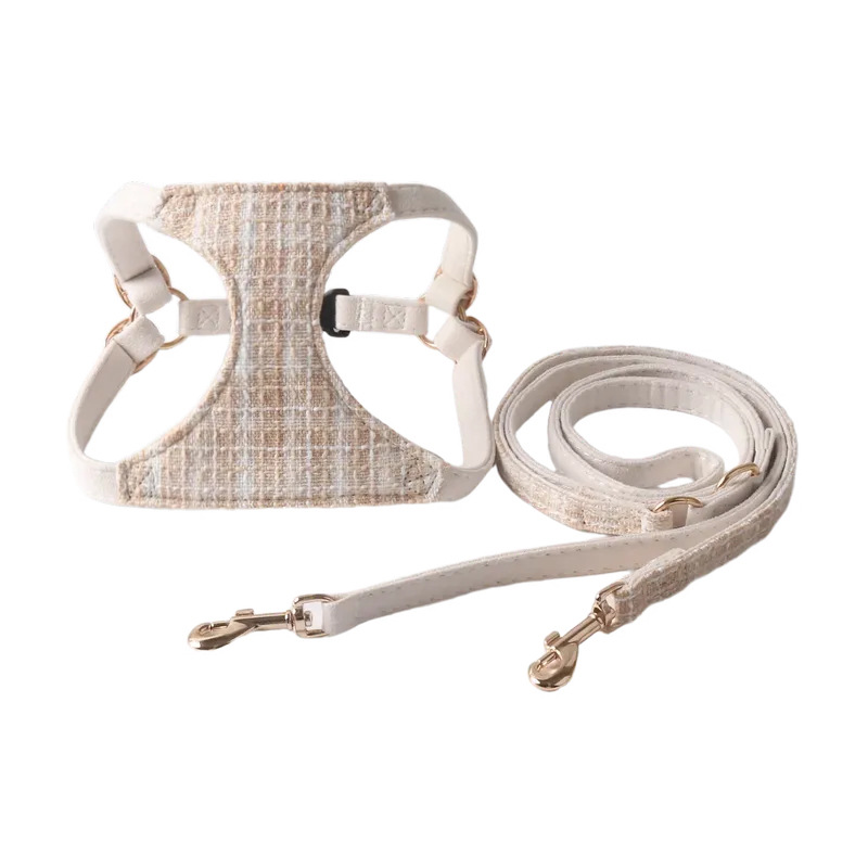 Chanel Style Pet Harness Set