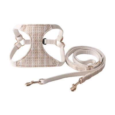 Chanel Style Pet Harness Set 02
