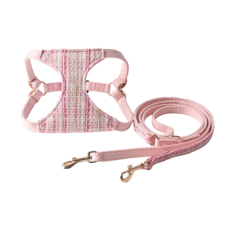 Chanel Style Pet Harness Set