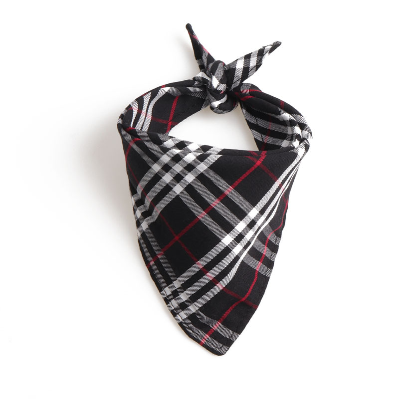Plaid Pet Bandana Set