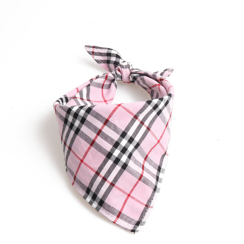 Plaid Pet Bandana Set