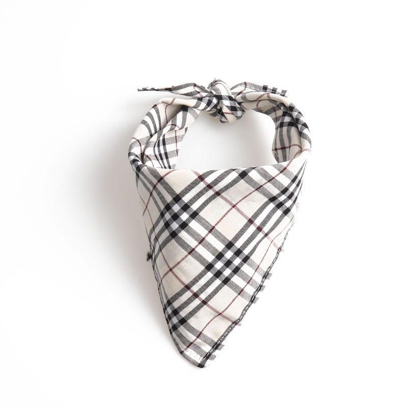 Plaid Pet Bandana Set