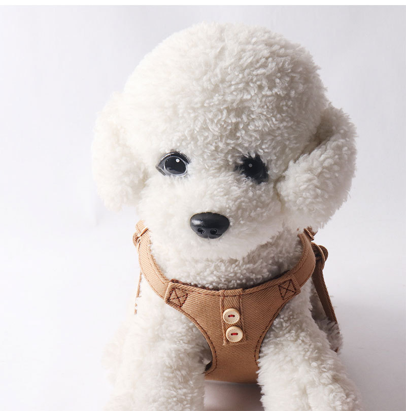Denim Pet Harness Set