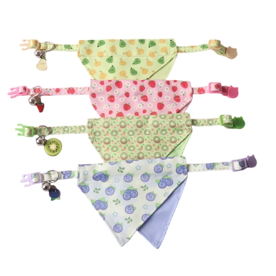 Fruit Pattern Pet Bandana Set 02