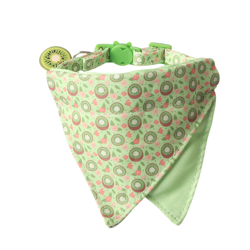 Fruit Pattern Pet Bandana Set