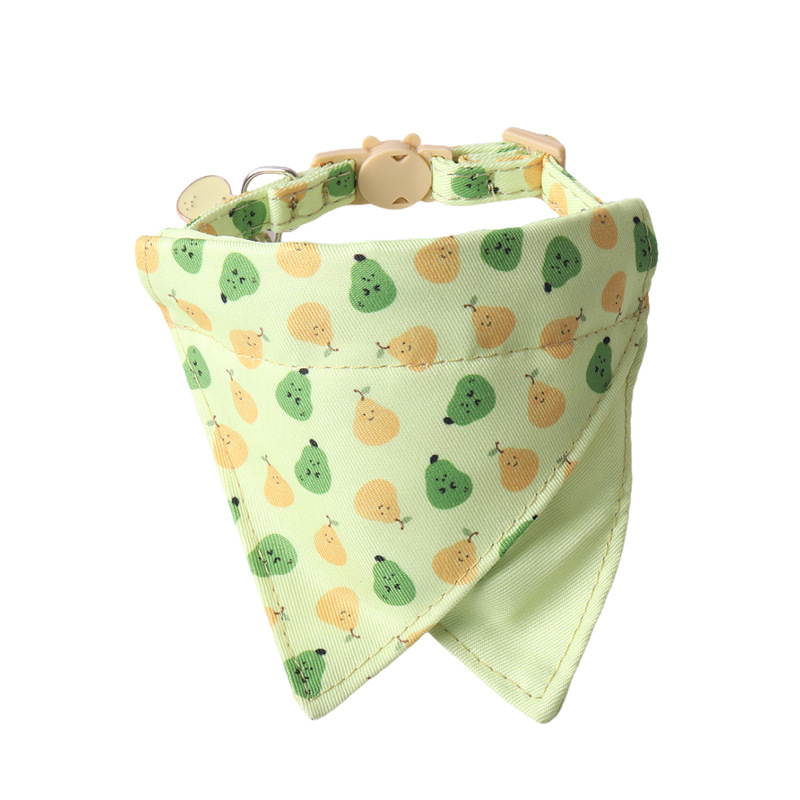 Fruit Pattern Pet Bandana Set
