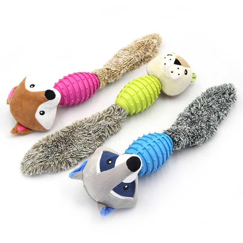 Squeaky Plush Dog Chew Toy