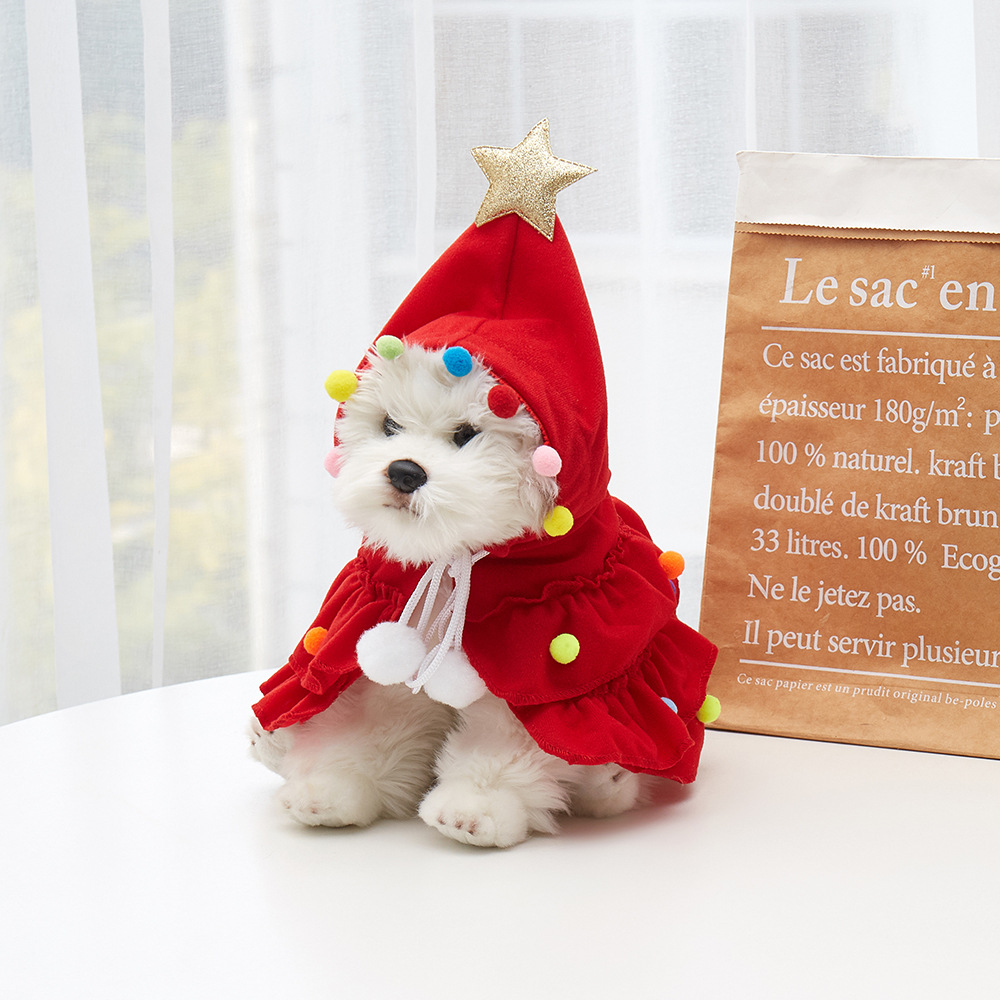 Christmas Tree Pet Cape