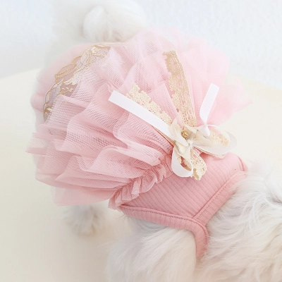 Pet Mini Dress Set Bow Ribbon Design 02