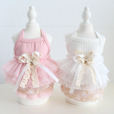Pet Mini Dress Set Bow Ribbon Design 01