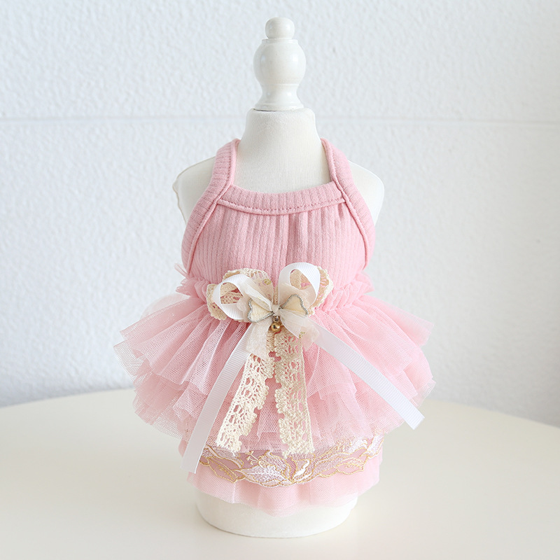 Pet Mini Dress Set Bow Ribbon Design