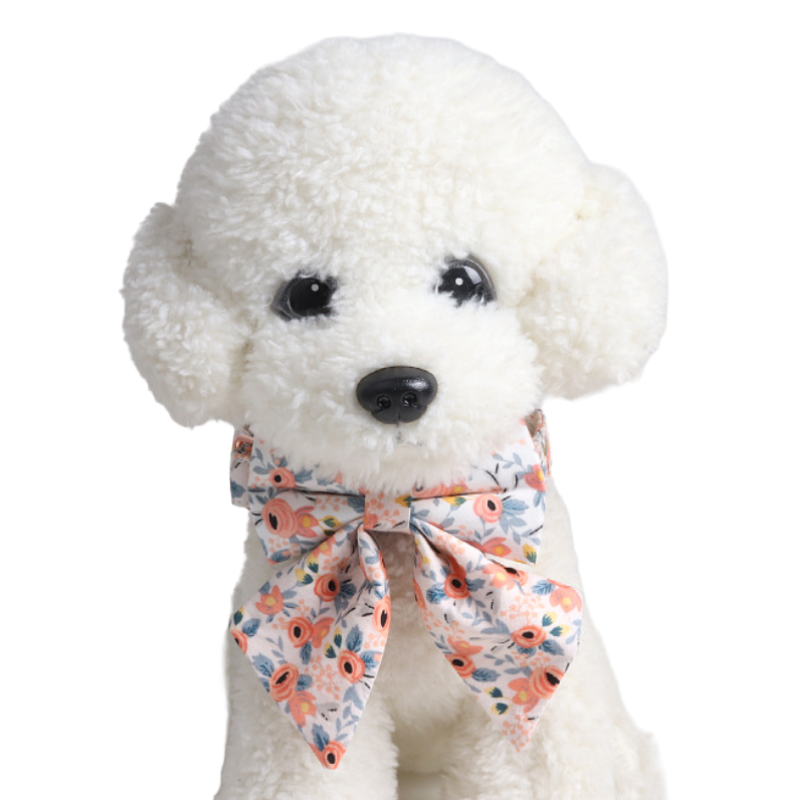 Floral Pet Collar Rose Gold