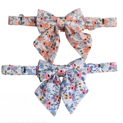 Floral Pet Collar Rose Gold 02