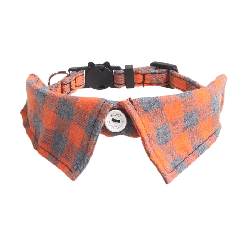 Plaid Pet Collar Bow Tie