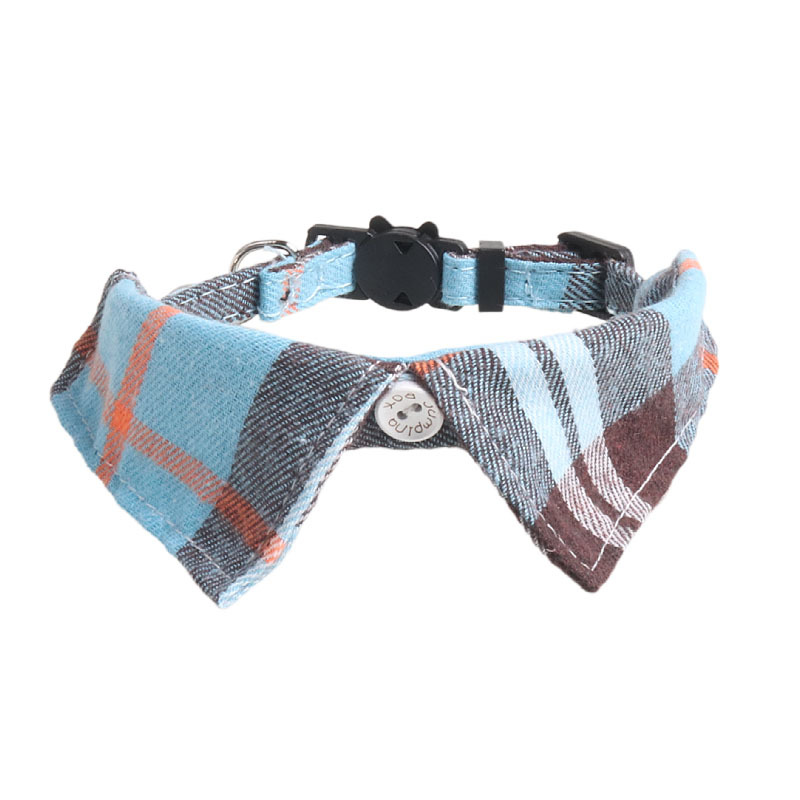 Plaid Pet Collar Bow Tie