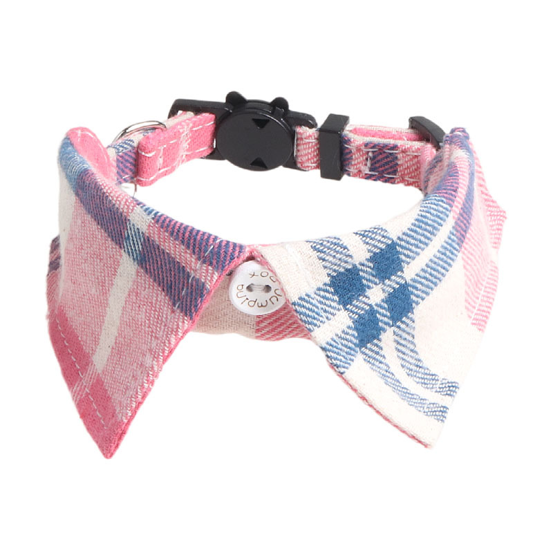Plaid Pet Collar Bow Tie