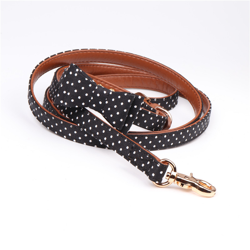 Polka Dot Pet Bow Collar