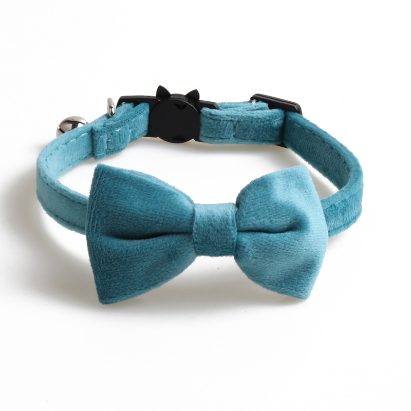 Velvet Cat Collar Bow Tie