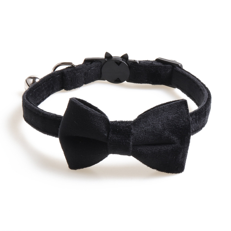 Velvet Cat Collar Bow Tie