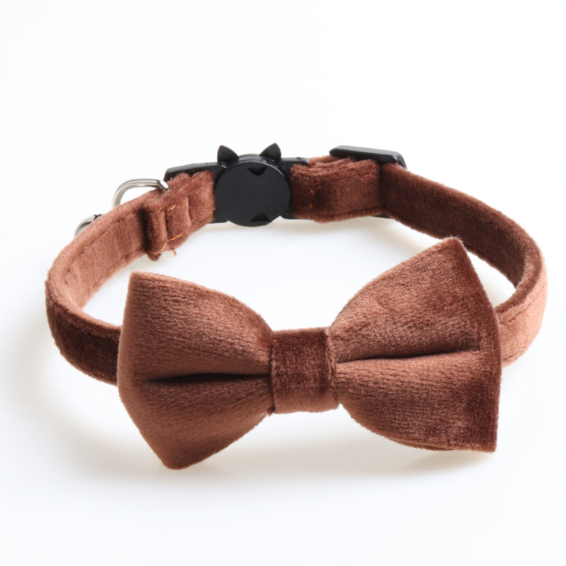 Velvet Cat Collar Bow Tie