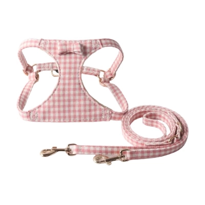 Candy-Colored Bow Pet Harness Set 02
