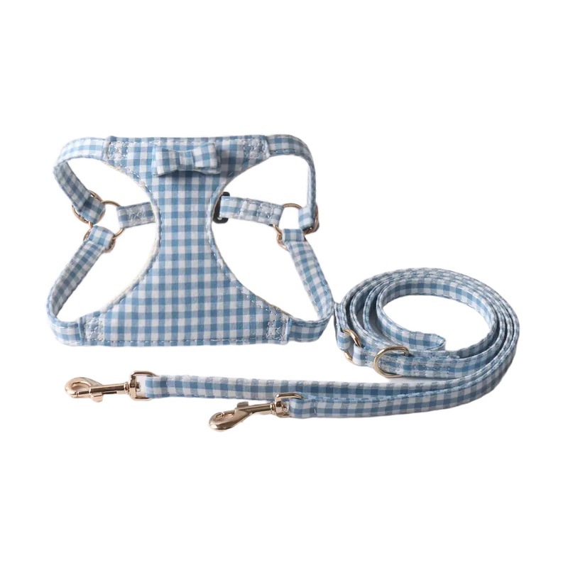 Candy-Colored Bow Pet Harness Set