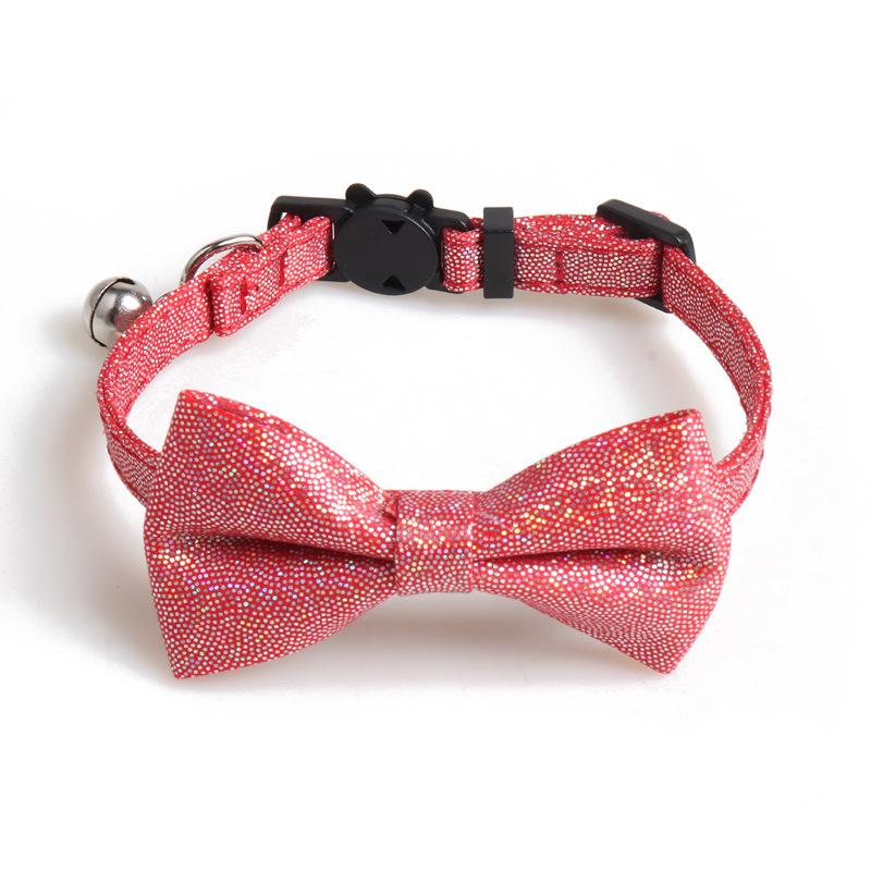 Rainbow Pet Collar Bow Set