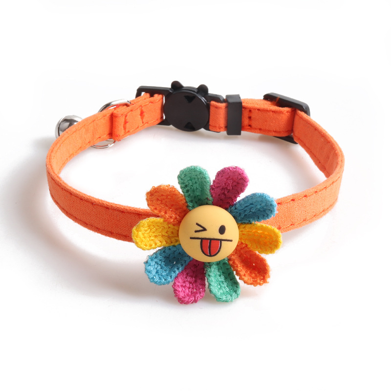 Floral Pet Collar Suede Set