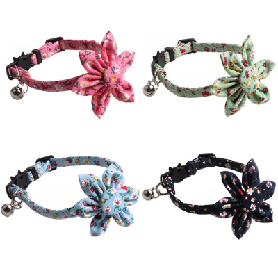 Floral Pet Collar Sunflower Style 01