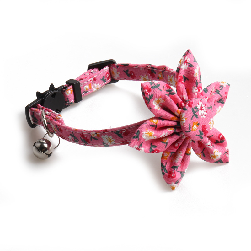 Floral Pet Collar Sunflower Style