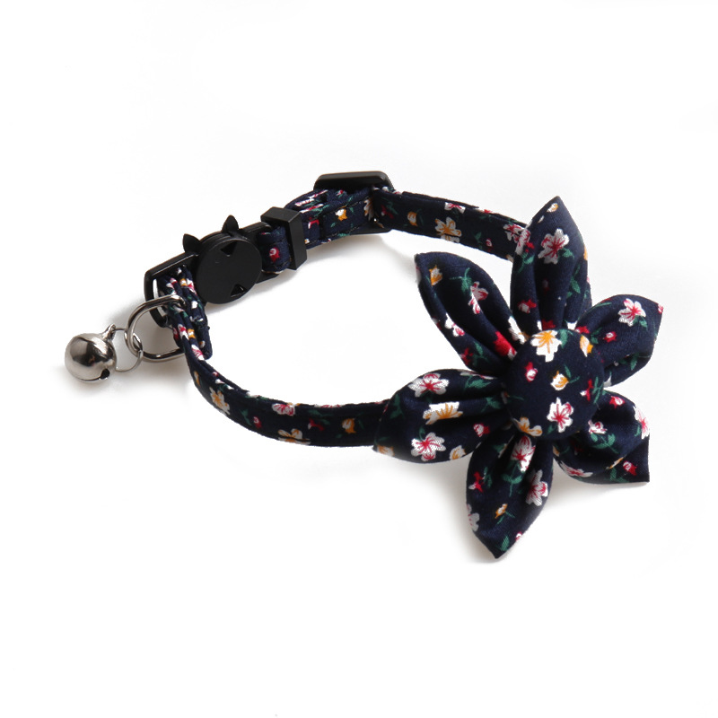 Floral Pet Collar Sunflower Style