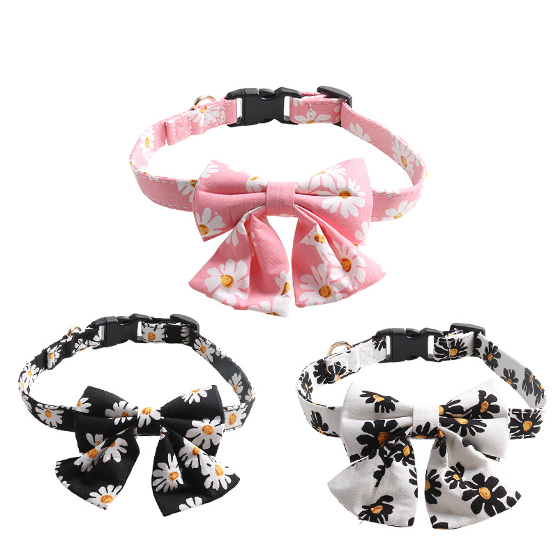 Daisy Pet Collar Bow Set
