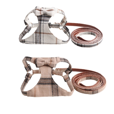 British Pet Harness Bow Vest 01