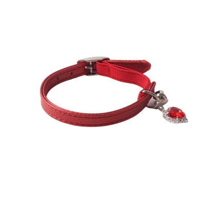 Heart Charm Pet Collar Set 02