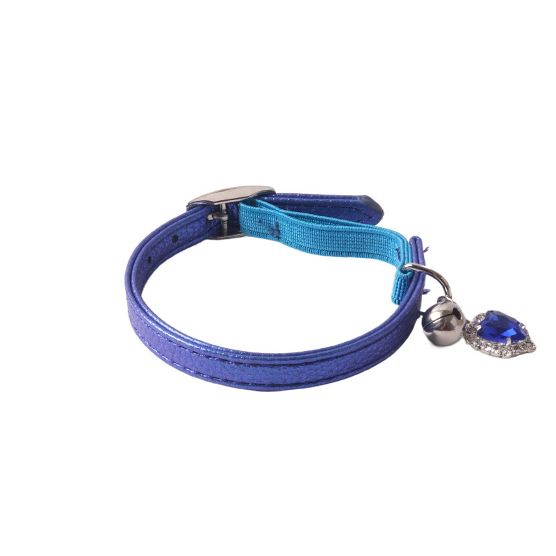 Heart Charm Pet Collar Set