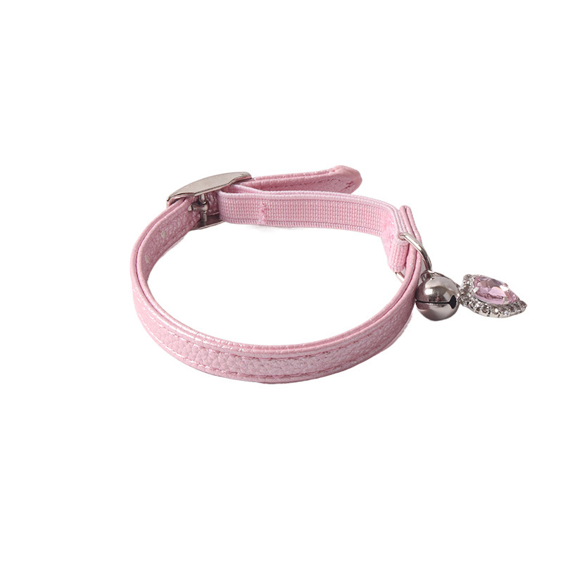 Heart Charm Pet Collar Set