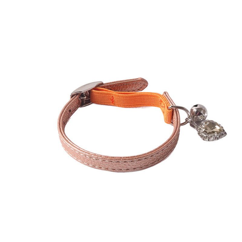Heart Charm Pet Collar Set