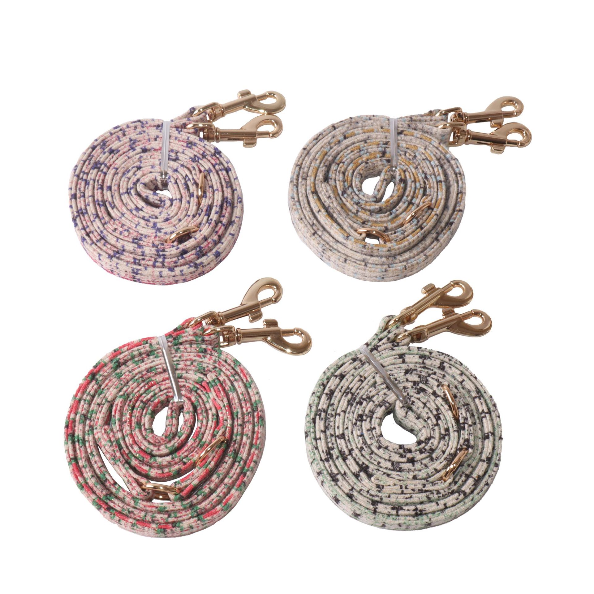 Plaid Pet Harness Suede Set