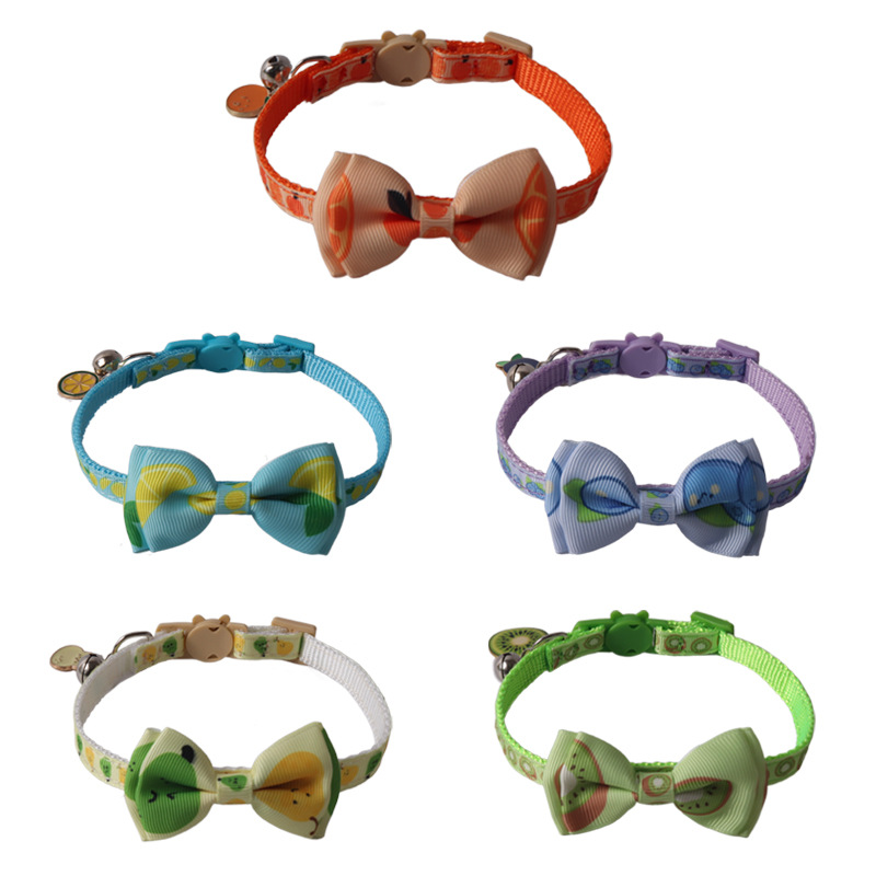 Fruit Pattern Pet Collar Set