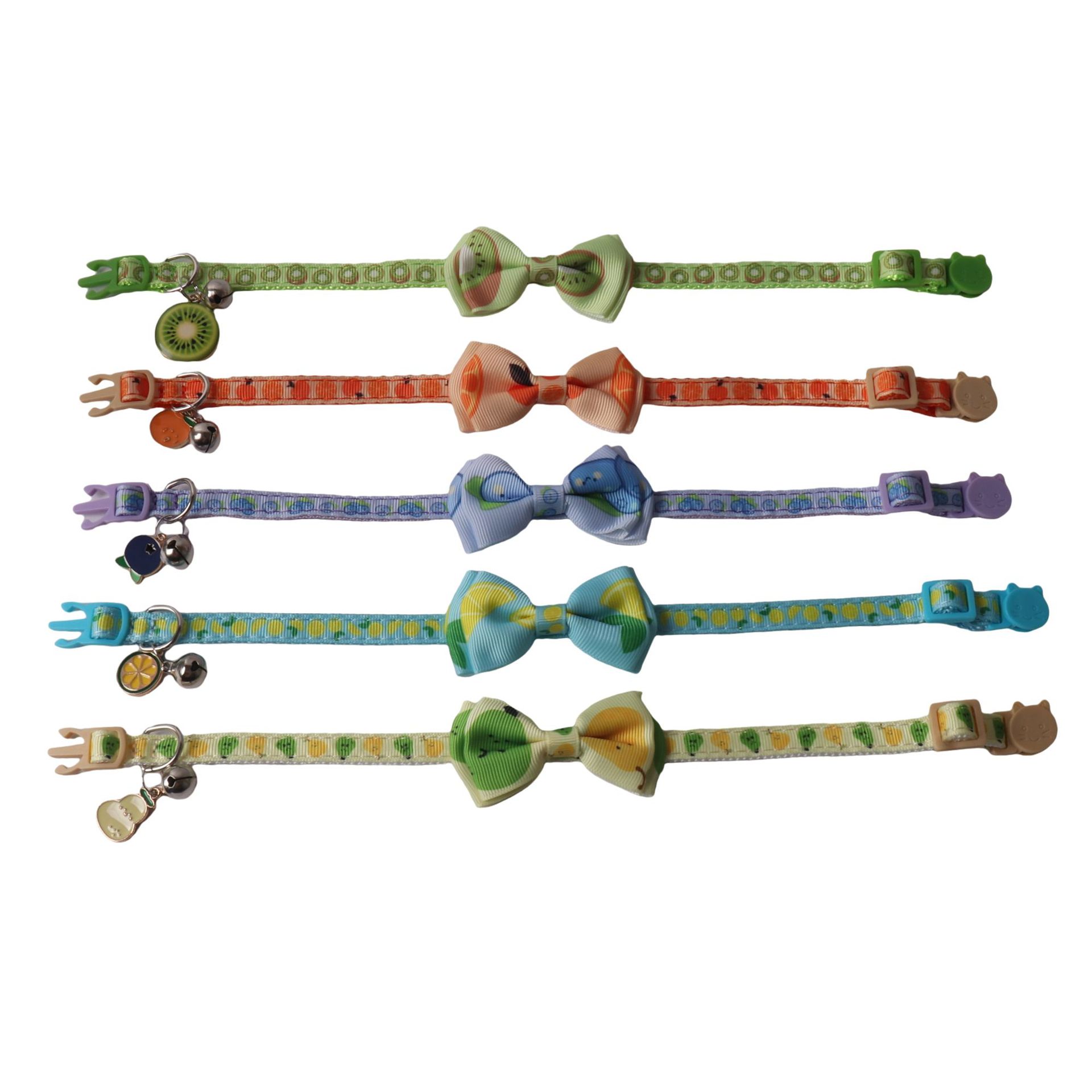Fruit Pattern Pet Collar Set