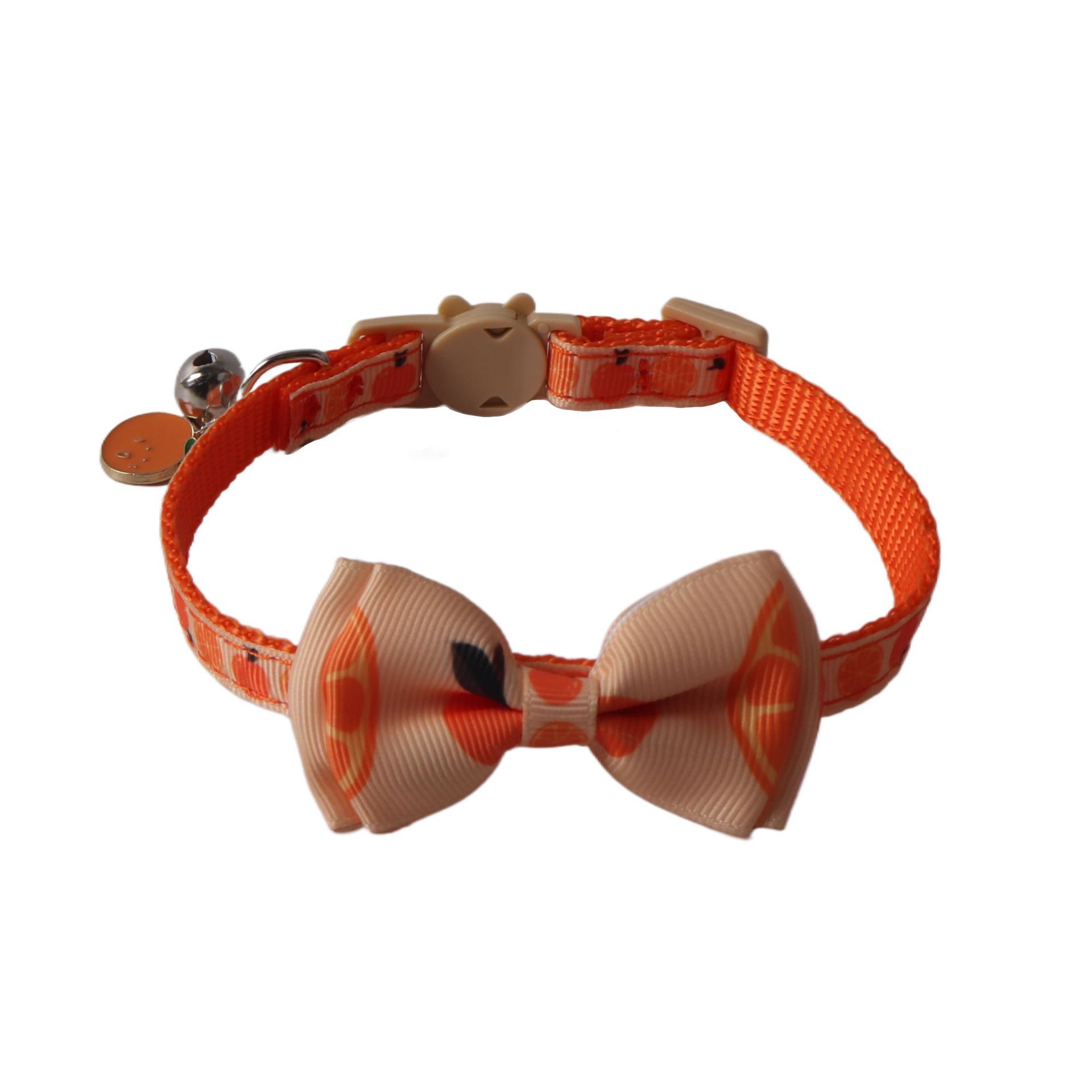 Fruit Pattern Pet Collar Set