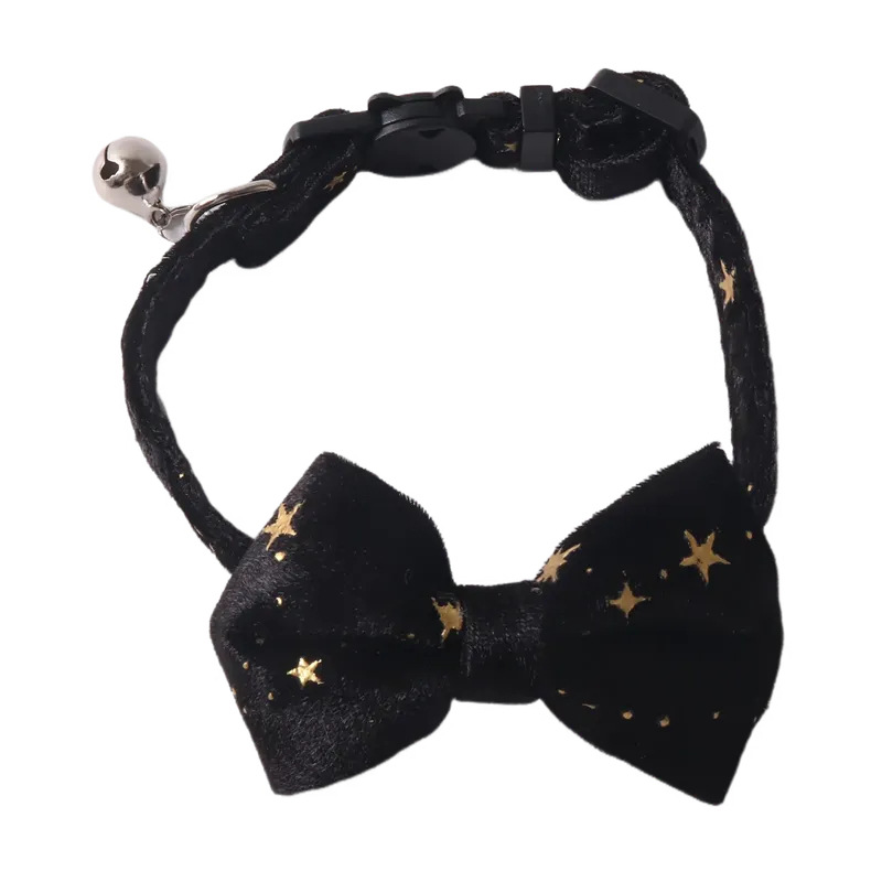 Velvet Bow Pet Collar Set