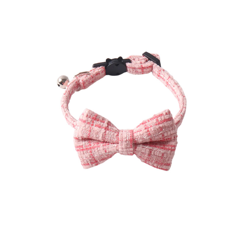 Bowknot Pet Collar Glitter Set