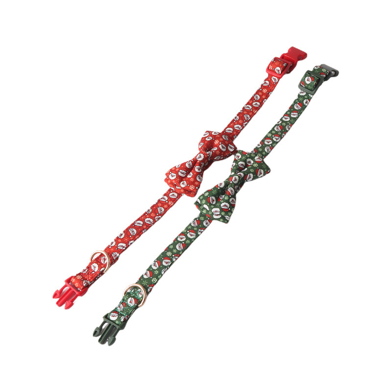Santa Snowflake Pet Collar Set