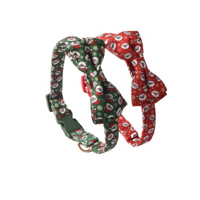 Santa Snowflake Pet Collar Set 01