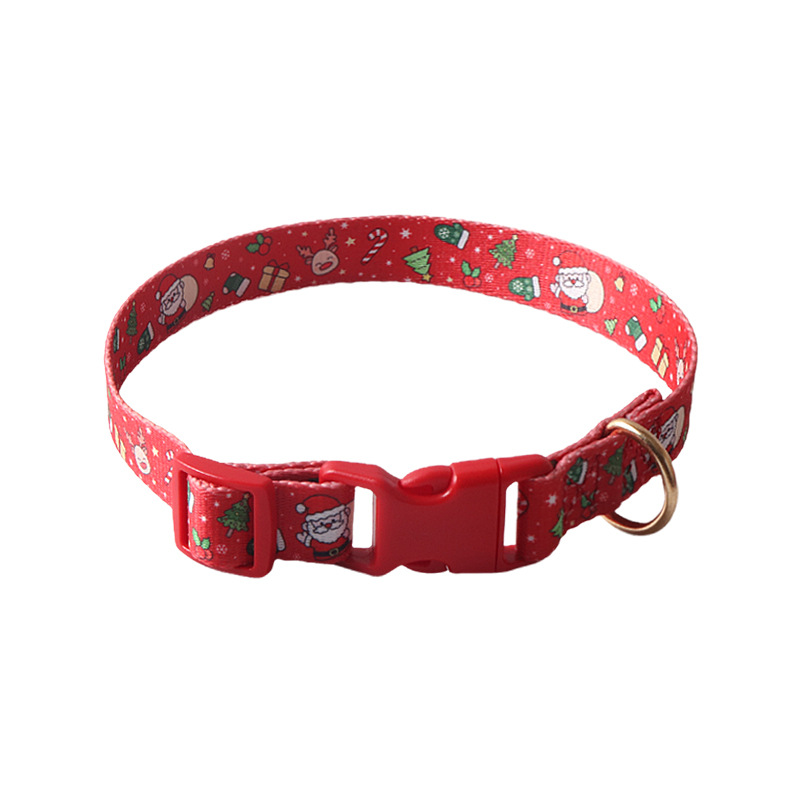 Holiday Pet Collar Thick Ribbon Set
