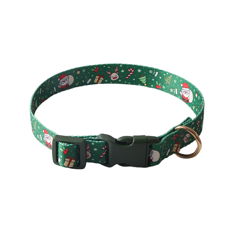 Holiday Pet Collar Thick Ribbon Set