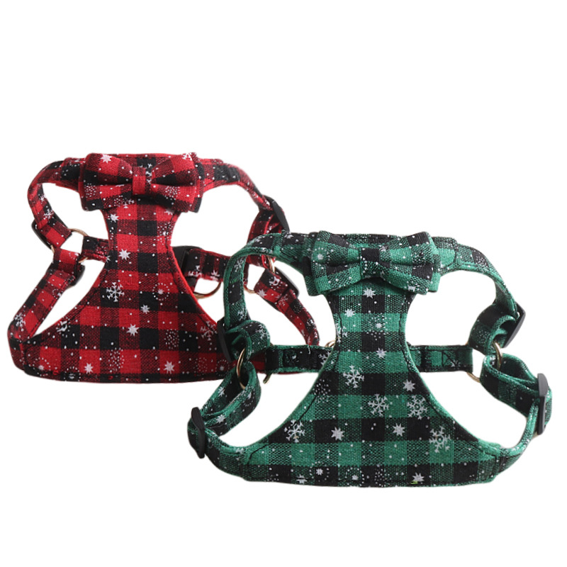 Christmas Snowflake Pet Harness Leash Set