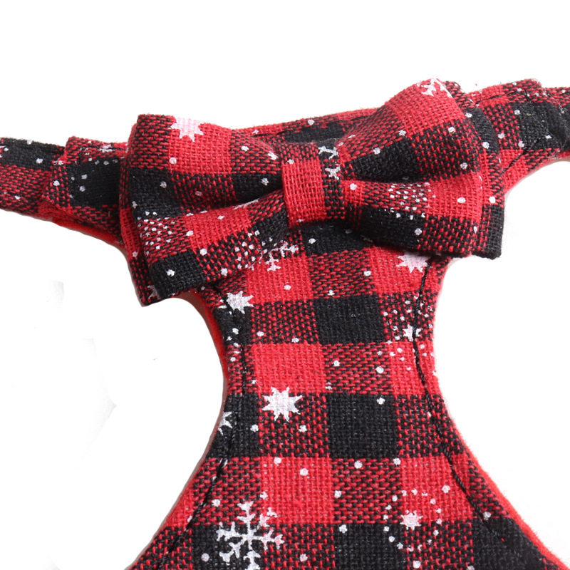Christmas Snowflake Pet Harness Leash Set