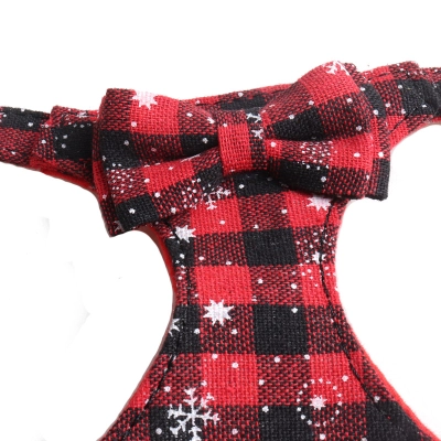 Christmas Snowflake Pet Harness Leash Set 02